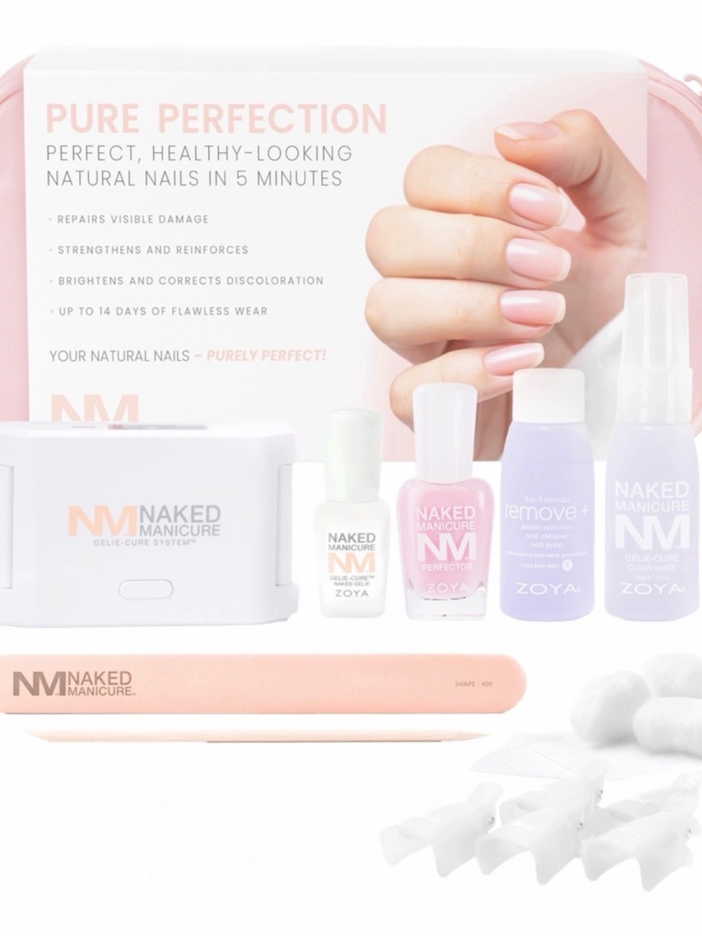 Zoya Naked Manicure Pure Perfection Kit — Light Pink & Lilac